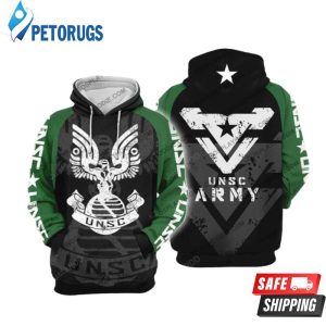 Halo Unsc Army H2 3D Hoodie