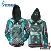 Hatsune Miku Cosplay 3D Hoodie