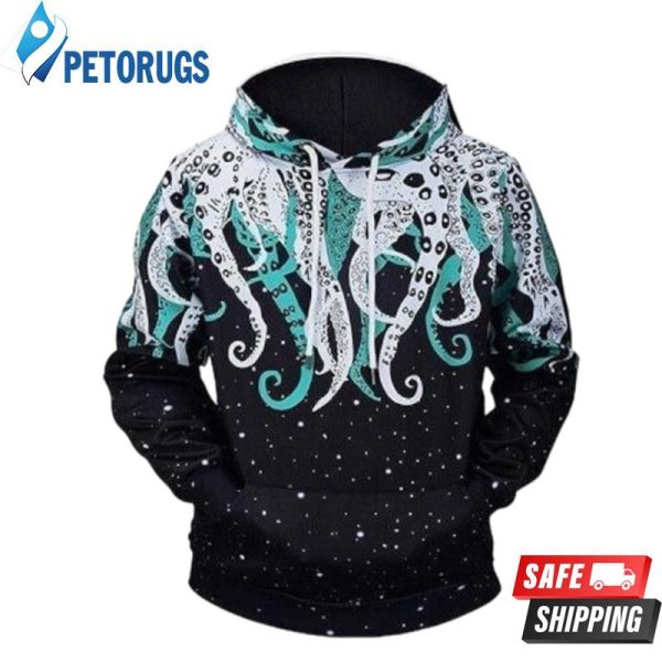 Hip Pop Octopus 3D Hoodie