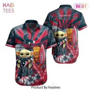 Houston Texans NFL Baby Yoda Hawaiian Shirt Style Summer Trending For Men Women