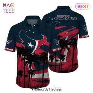 Houston Texans NFL Hawaii Shirt Graphic Tropical Pattern Short Sleeve Hot Summer