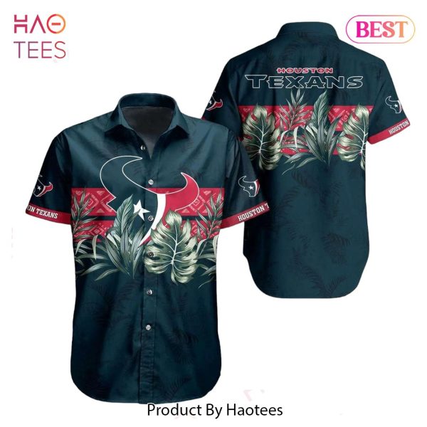 Houston Texans NFL Hawaiian Shirt Tropical Pattern Graphic Gift For Fan NFL Enthusiast