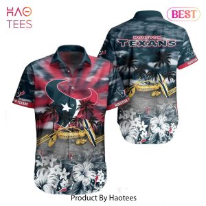 Houston Texans NFL Hawaiian Shirt Tropical Pattern Summer For NFL Football Fans