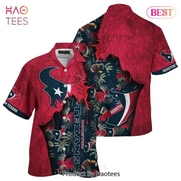 Houston Texans NFL Hawaiian Shirt Tropical Print Sumer Gift For Fans