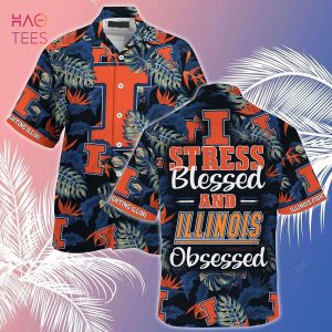 Illinois Fighting Illini Summer Hawaiian Shirt And Shorts