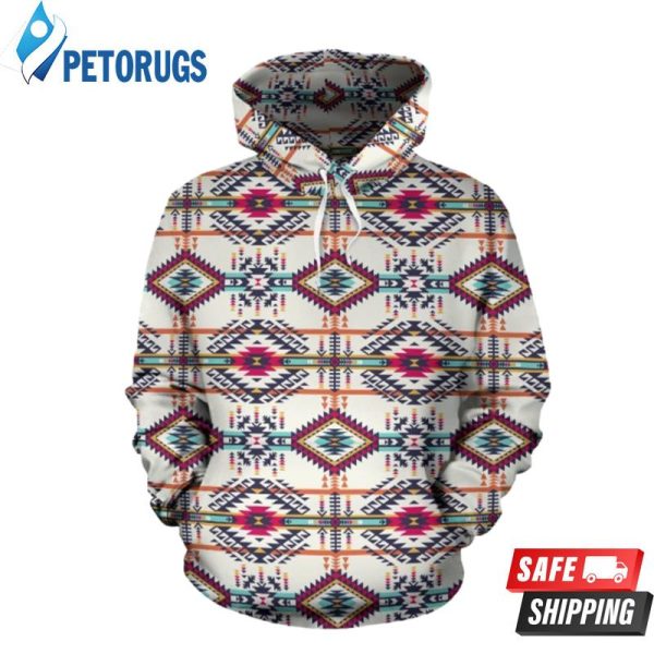 Indian Navajo Art Themed 3D Hoodie