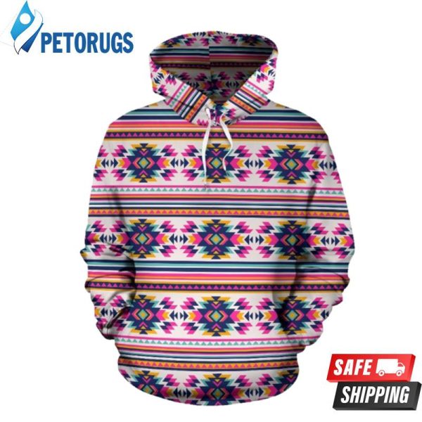 Indian Navajo Neon Themed 3D Hoodie