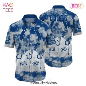 Indianapolis Colts NFL Hawaiian Shirt Tropical Pattern Graphic Short Sleeve Summer Gift For Fans