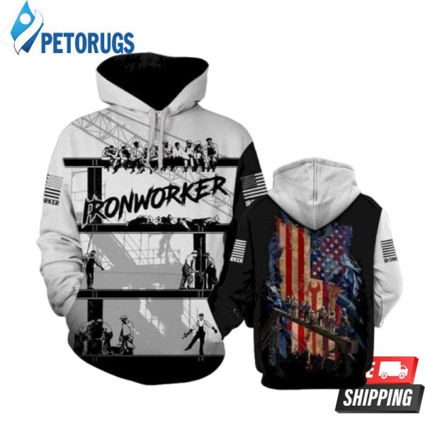 Ironworker Flag 3D Hoodie