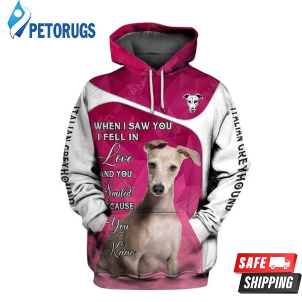 Italian Greyhound 3D Hoodie