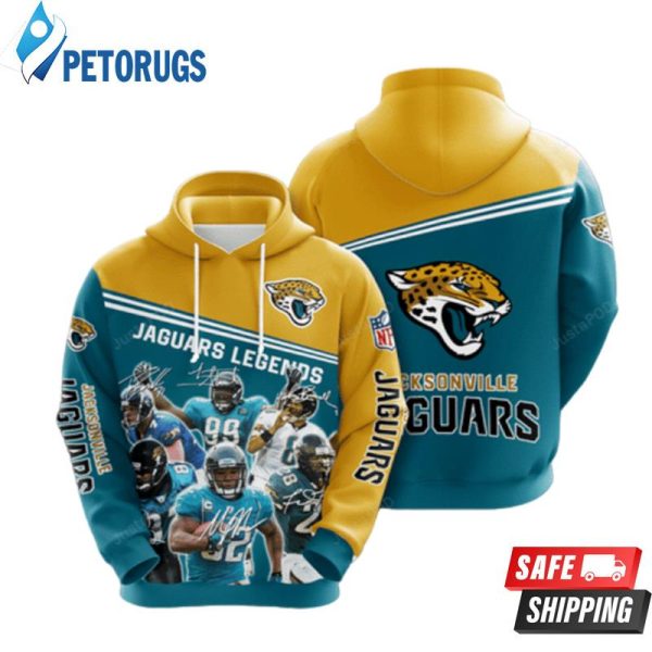 Jacksonville Jaguars Legends 3D Hoodie