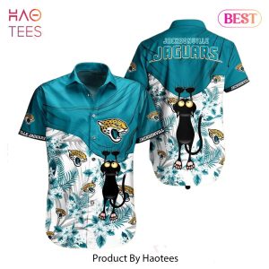 Jacksonville Jaguars Nfl Hawaiian Shirt Black Cat Graphic 3D Printed Hawaii Shirt Short Fan Ever