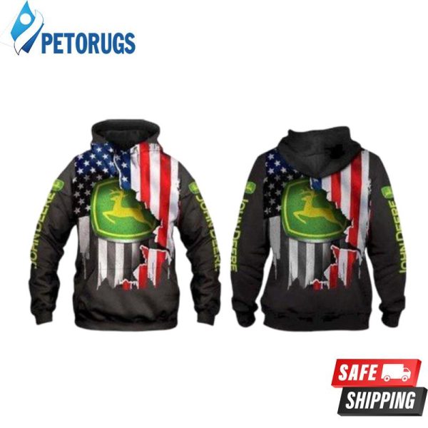 John Deer Us Flag 3D Hoodie