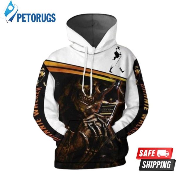 Johnnie Walker Whisky Scotland Skull Johnnie Walker Johnnie Walker 3D Hoodie