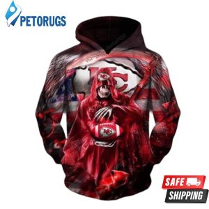 Kansas City Chiefs Death Skull 3D Hoodie