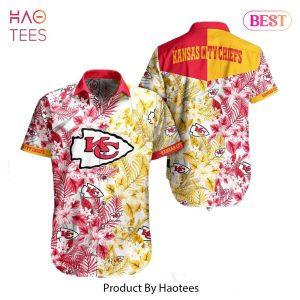 Kansas City Chiefs Nfl Beach Shirt Graphic Floral Pattern Print This Summer Hawaiian Shirt