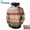 Knitting Style Graphic 3D Hoodie