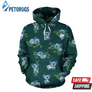 Koala Blue 3D Hoodie