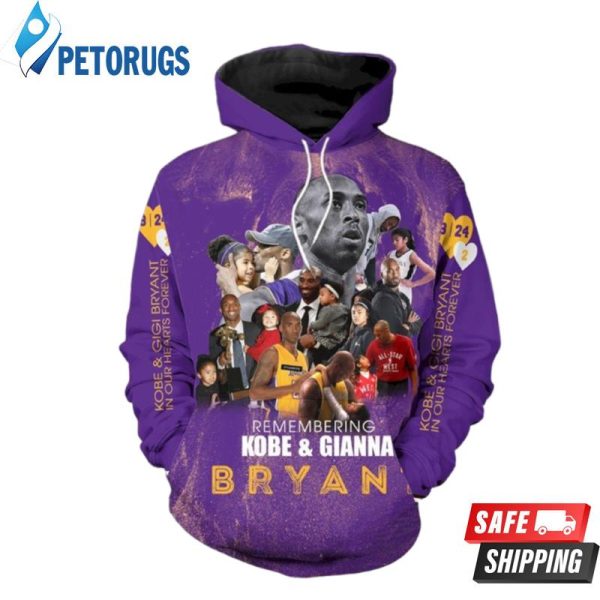 Kobe And Gigi 3D Hoodie