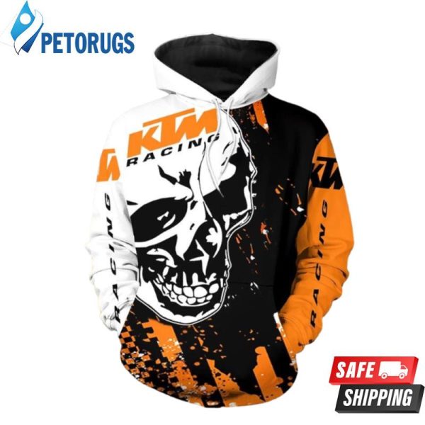 Ktm Racing Skull 3D Hoodie