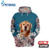 Labrador Retriever And Flower 3D Hoodie