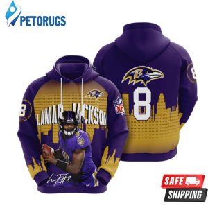 Lamar Jackson Baltimore Ravens 3D Hoodie