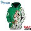 Larry Bird Celtics Team And Pered Custom Larry Bird Graphic 3D Hoodie