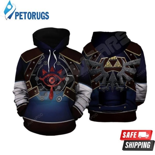 Legend Of Zelda Shieka Inspired 3D Hoodie