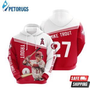 Los Angeles Angels Mike Trout 29 3D Hoodie