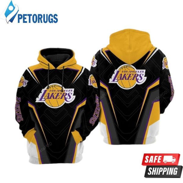 Los Angeles Lakers Basketball Gaming Black Los Angeles Lakers Los Angeles Lakers 3D Hoodie