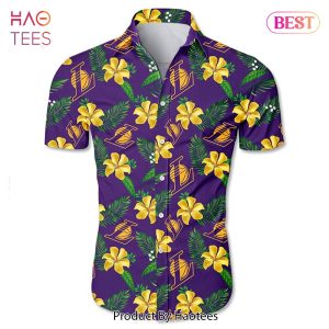 Los Angeles Lakers Hawaiian shirt Tropical Flower summer