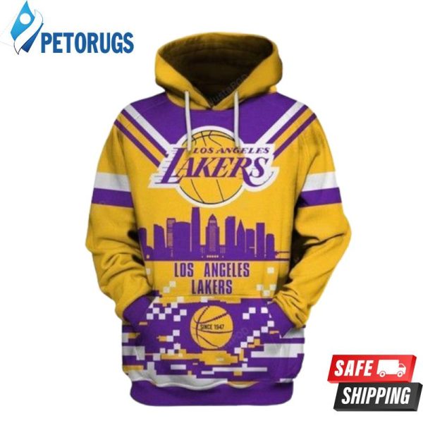 Los Angeles Lakers Nba 3D Hoodie