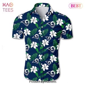 Los Angeles Rams Hawaiian Shirt Tropical Flower summer