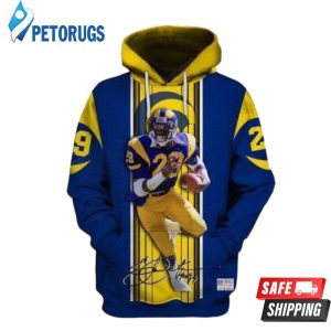 Los Angeles Rams Ncaa Football Eric Dickerson Los Angeles Rams 3D Hoodie