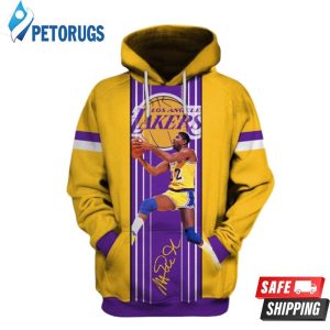 Magic Johnson Lakers And Pered Custom Magic Johnson Graphic 3D Hoodie