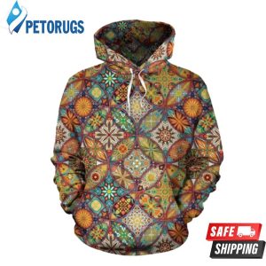 Mandala Flower Themed 3D Hoodie