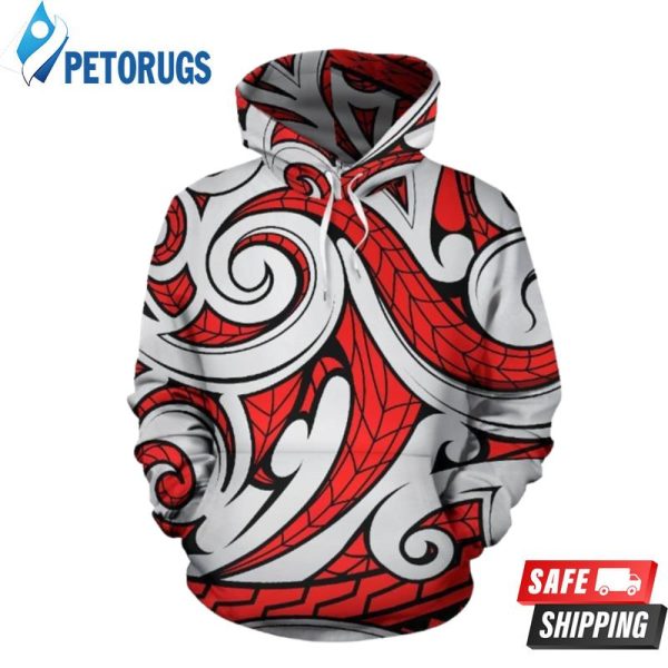 Maori Polynesian Themed 3D Hoodie