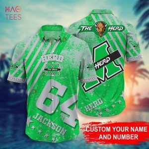 Marshall Thundering Herd Personalized Hawaiian Shirt