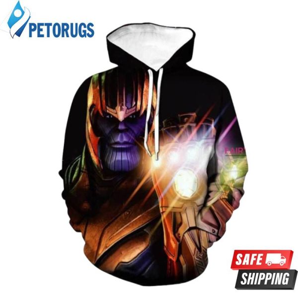 Marvel Thanos Black 3D Hoodie