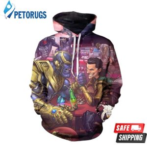 Marvel Thanos Loki Odinson 3D Hoodie