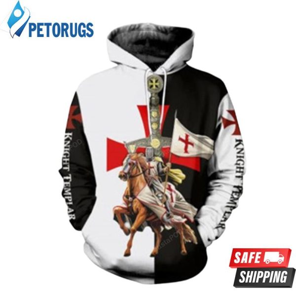 Medieval Armor Templar Knights Cosplay Costume 3D Hoodie