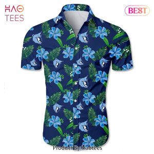 Memphis Grizzlies Hawaiian shirt Tropical Flower summer