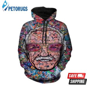 Mens Marvel Stan Lee 3D Hoodie