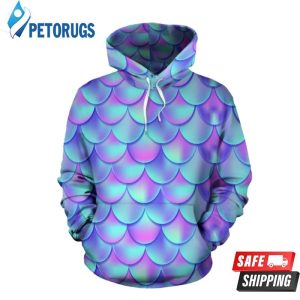 Mermaid Tail Pattern 3D Hoodie