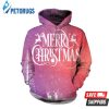 Merry Christmas Pink 3D Hoodie