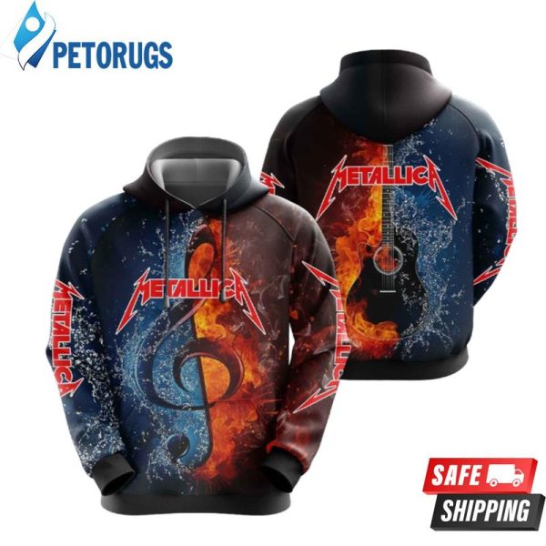 Metallica And Pered Custom Metallica Graphic 3D Hoodie