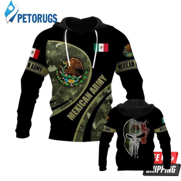 Mexico Army 3D Hoodie