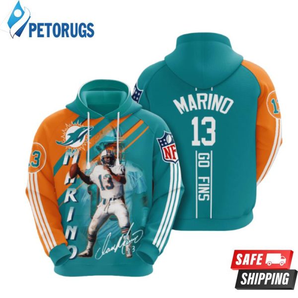 Miami Dolphins Dan Marino 3D Hoodie