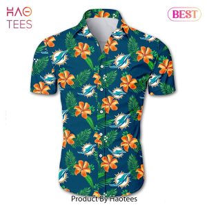 Miami Dolphins Hawaiian Shirt Tropical Flower summer