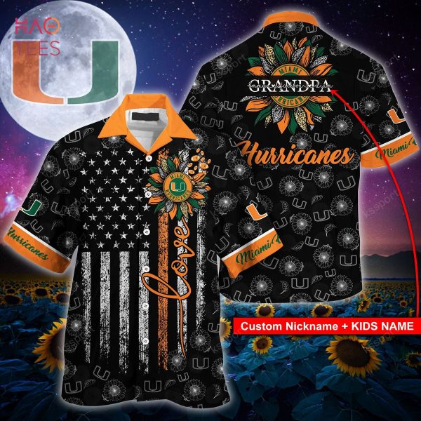 Miami Hurricanes Hawaiian Shirt  – EC81